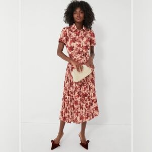 Tuckernuck Red Floral Midi Dress